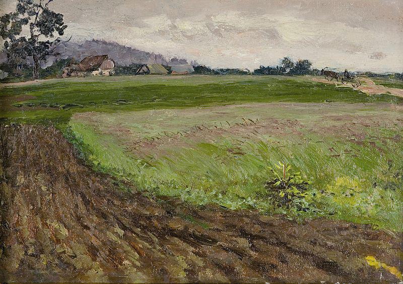 Nikolay Nikanorovich Dubovskoy Rural landscape oil painting image